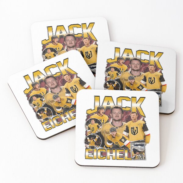 Item preview, Jack Eichel Vintage Hockey Collage designed and sold by SANVUDesigns.