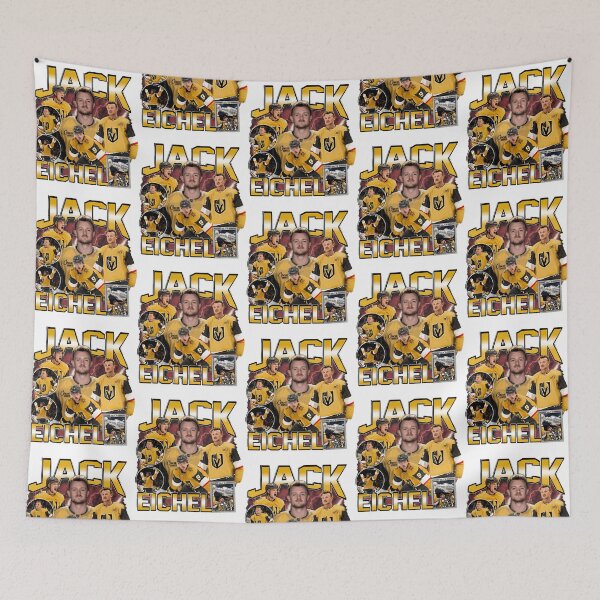 Item preview, Jack Eichel Vintage Hockey Collage designed and sold by SANVUDesigns.