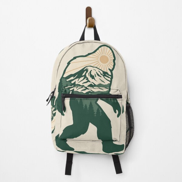 Item preview, Bigfoot Sunset Mountain Scene | Retro Pacific Northwest Sasquatch designed and sold by Kierra & Co..