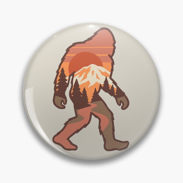 Item preview, Bigfoot Sunset Mountain Scene | Retro Pacific Northwest Sasquatch designed and sold by Kierra & Co..