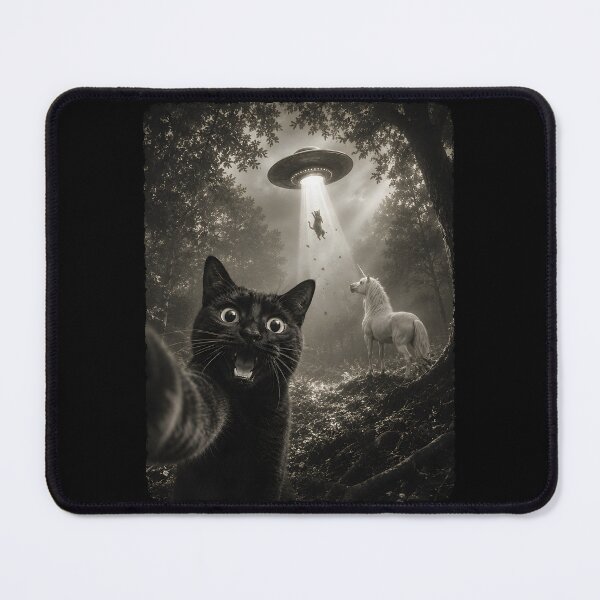 Item preview, Cat selfie ufo Halloween designed and sold by Emmatshirt1.
