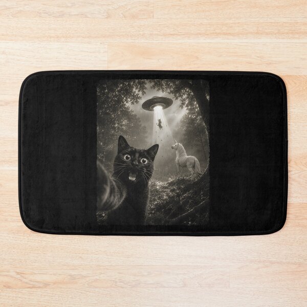 Item preview, Cat selfie ufo Halloween  designed and sold by Emmatshirt1.