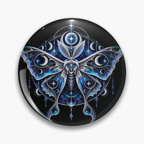 Item preview, Celestial Lunar Moth Cosmic Fantasy Art designed and sold by d69designs.