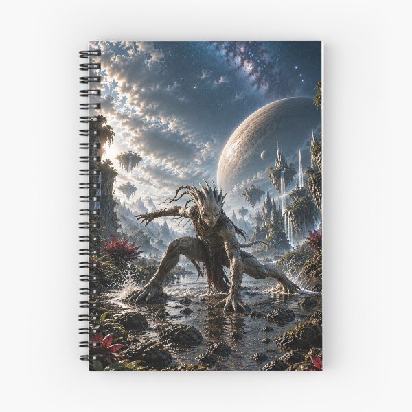 Item preview, Alien Warrior — Epic Cosmic Guardian in a Fantasy World designed and sold by ZYVARENNE.