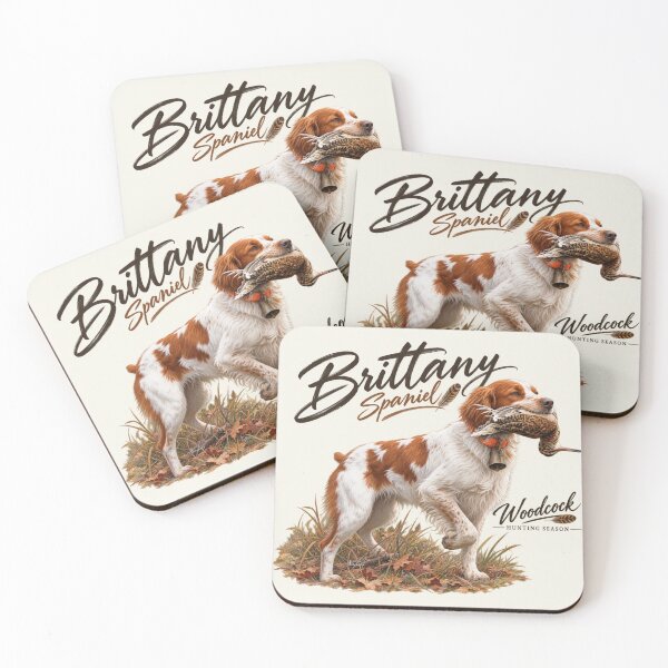 Item preview, Brittany Spaniel Hunting Logo – Woodcock Hunting Season, Sporting Dog Emblem designed and sold by TammyHunterArt.