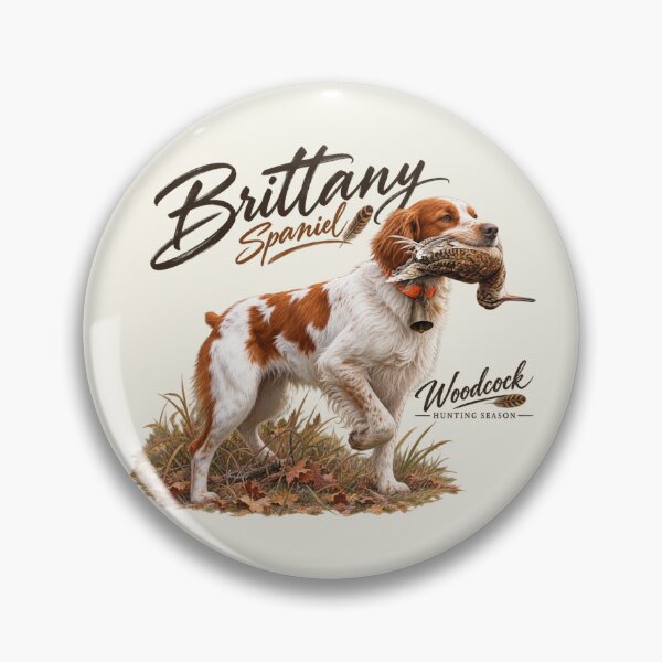 Item preview, Brittany Spaniel Hunting Logo – Woodcock Hunting Season, Sporting Dog Emblem designed and sold by TammyHunterArt.