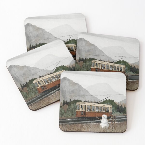 Item preview, Snowman Tram designed and sold by pictoartcrew.