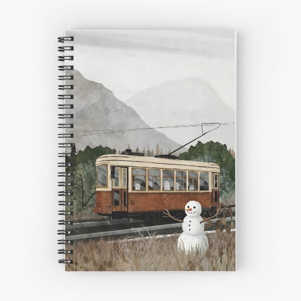 Item preview, Snowman Tram designed and sold by pictoartcrew.