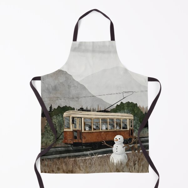 Aperçu de l'œuvre Tramway du bonhomme de neige créée et vendue par pictoartcrew.
