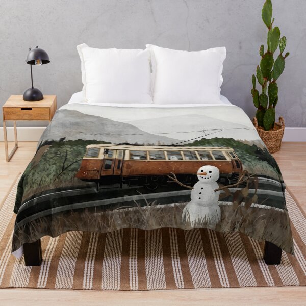 Item preview, Snowman Tram designed and sold by pictoartcrew.