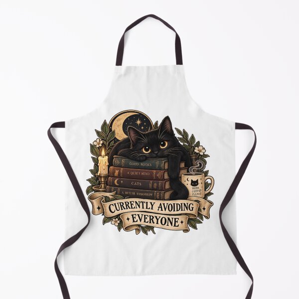 Item preview, Gothic Black Cat Books Cozy Dark Academia designed and sold by Graphic  Grove.