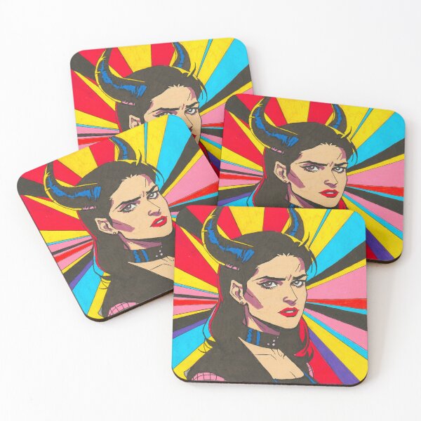 Item preview, Punk Demon Salma Hayek Portrait Artwork designed and sold by Serith83.