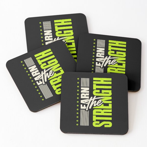 Item preview, Earn the Strength Gym Motivation Quote designed and sold by the-dovlat.