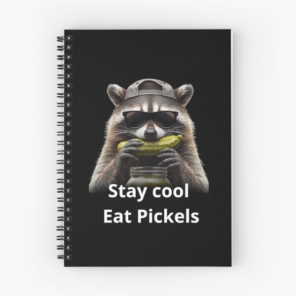 Item preview, Raccoon eating pickles designed and sold by zingbing.