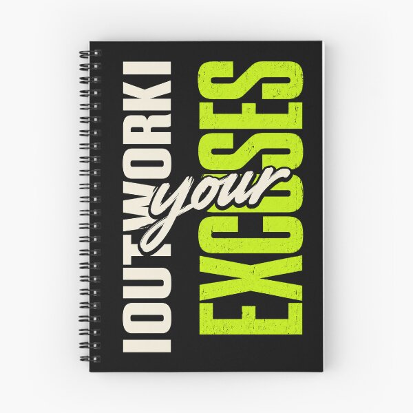 Item preview, Outwork Your Excuses Fitness Motivation designed and sold by the-dovlat.