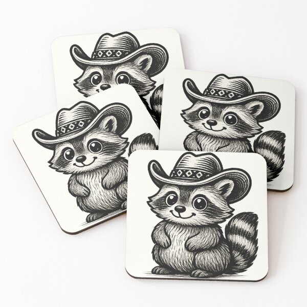 Item preview, Cowboy Raccoon designed and sold by Love Joy.