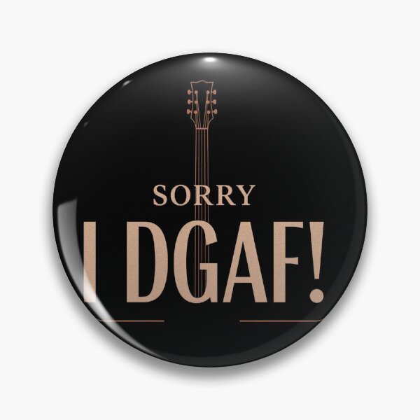 Item preview, Sorry, I DGAF! Guitar shirt designed and sold by zingbing.