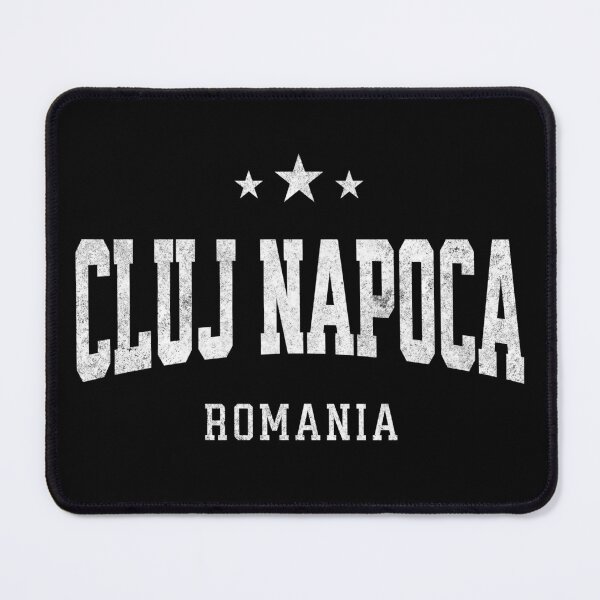 Item preview, Cluj Napoca Romania Vintage Varsity Distressed Retro College Travel Design designed and sold by NiceTeeClub.