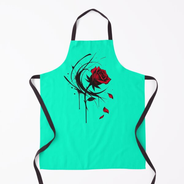Item preview, Gothic Red Rose Ink Splatter designed and sold by MarCinu Art.