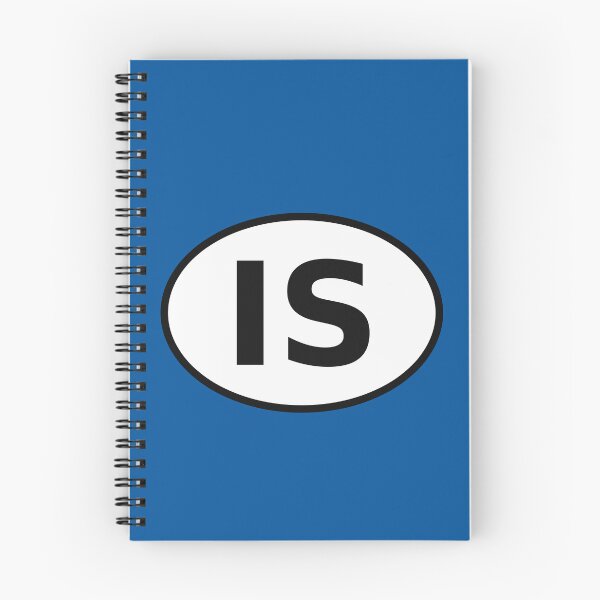 Item preview, Iceland IS International Oval Sticker · Minimalist Nordic Travel Identity designed and sold by The Digital Compass.