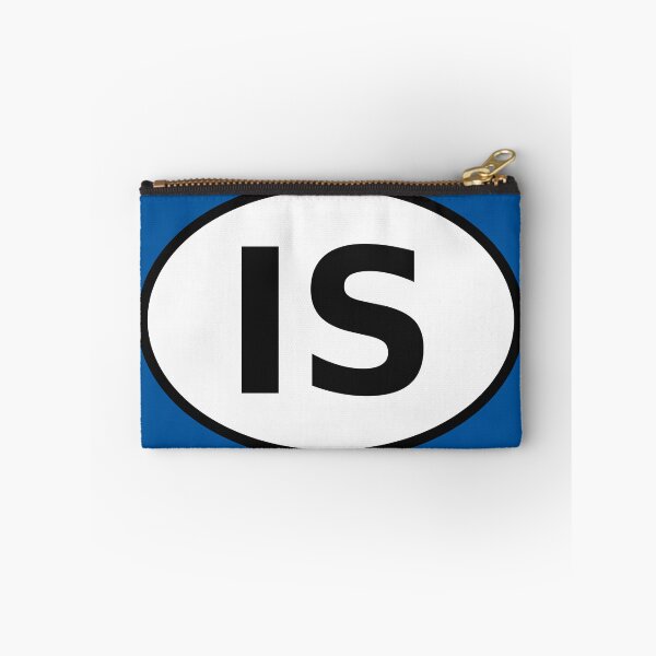 Item preview, Iceland IS International Oval Sticker · Minimalist Nordic Travel Identity designed and sold by The Digital Compass.