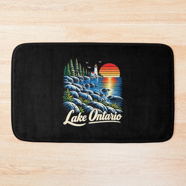 Item preview, Lake Ontario Retro Sunset Nature Lovers designed and sold by lorna-saway.