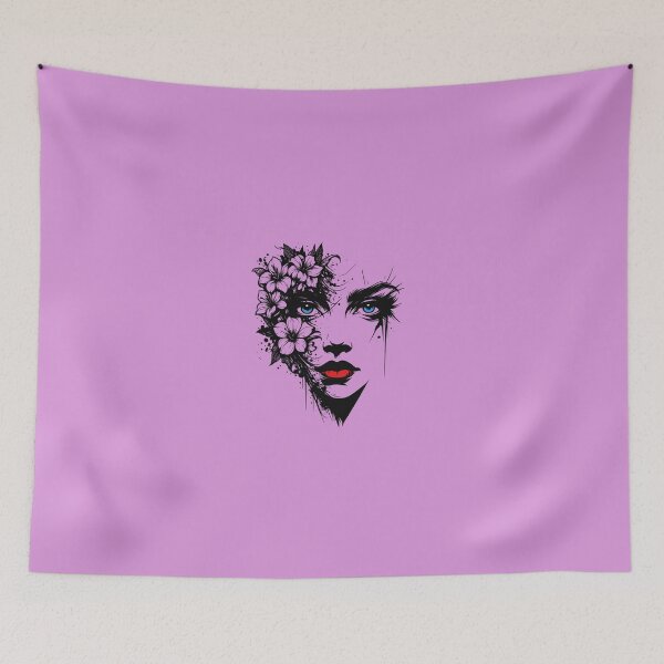 Item preview, Botanical Woman Face Blooming designed and sold by MarCinu Art.
