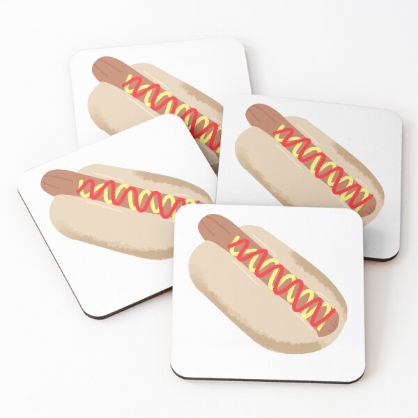 Item preview, Cute Watercolor Hot Dog with Condiments designed and sold by raun.draw.