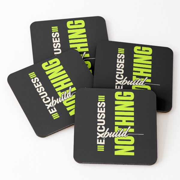 Item preview, Excuses Build Nothing Workout Motivation designed and sold by the-dovlat.
