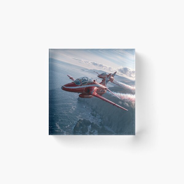 Item preview, Red Arrows Above the Coastline designed and sold by Skyframe Aviation.
