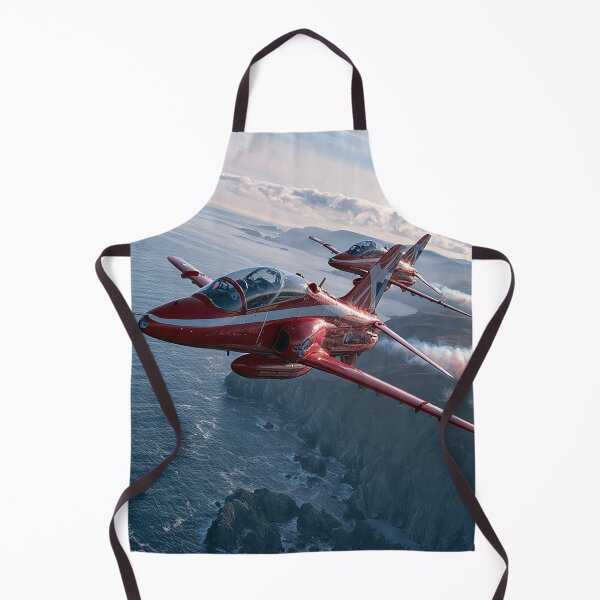 Item preview, Red Arrows Above the Coastline designed and sold by Skyframe Aviation.