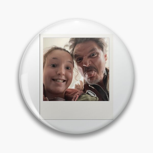Item preview, Pedro Pascal And Bella Ramsey Having Fun Foto Retro designed and sold by GalaxyShirtUS.
