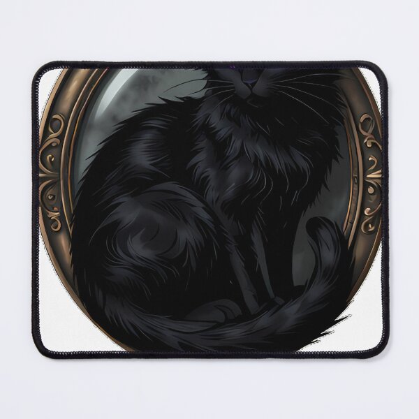 Item preview, Gothic Black Cat Scrying Glass Portal designed and sold by IllumeInk.