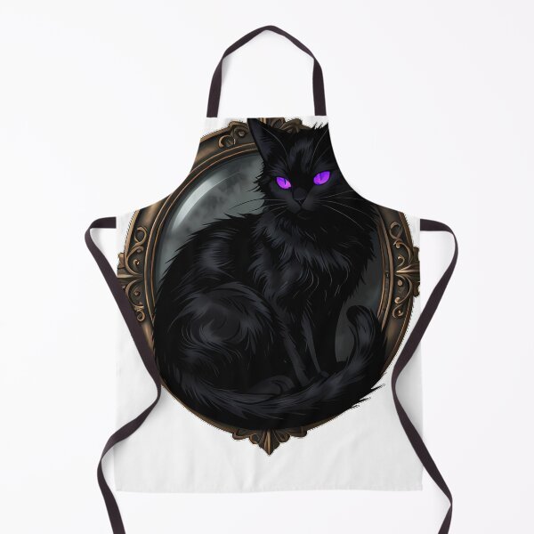 Item preview, Gothic Black Cat Scrying Glass Portal designed and sold by IllumeInk.