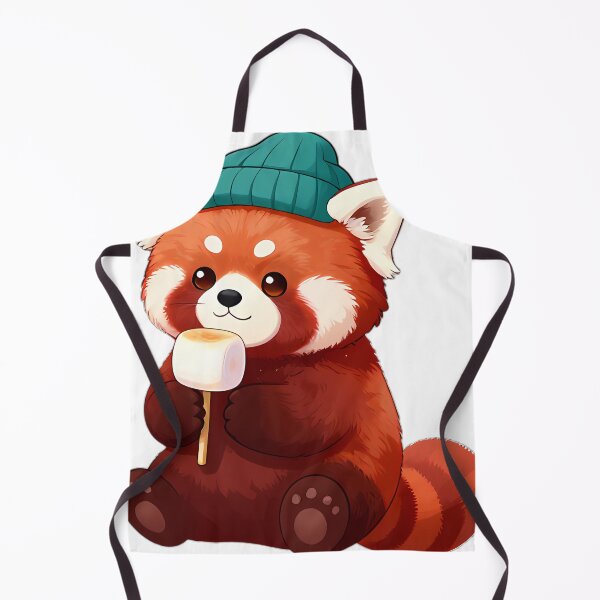Item preview, Cute Red Panda with Toasted Marshmallow on Stick designed and sold by pumsquare.