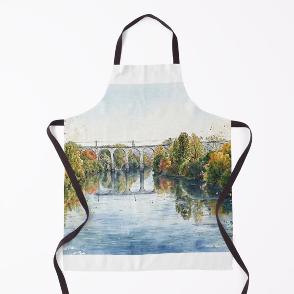 Item preview, Autumn Viaduct in Watercolor designed and sold by Axokris.