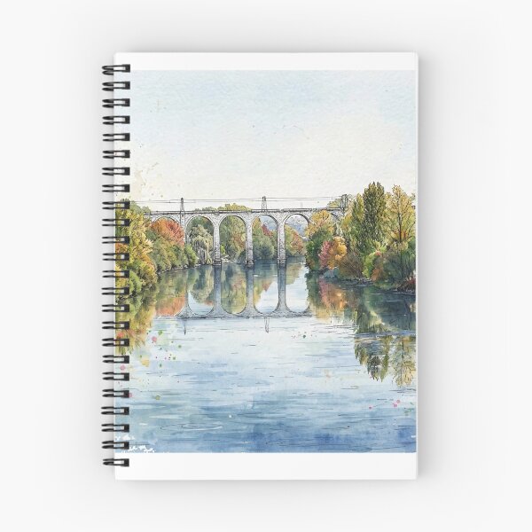 Item preview, Autumn Viaduct in Watercolor designed and sold by Axokris.