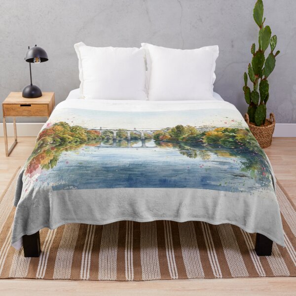 Item preview, Autumn Viaduct in Watercolor designed and sold by Axokris.