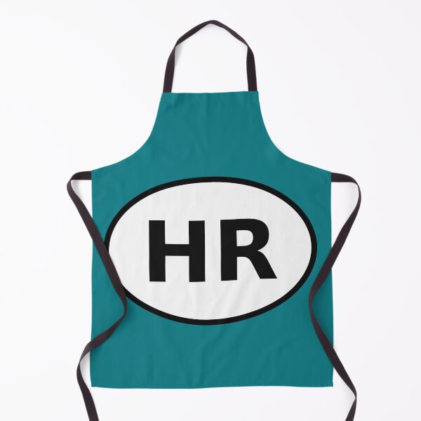 Artikelvorschau, Kroatien HR International Ovaler Aufkleber · Minimalistische europäische Reiseidentität entworfen und verkauft von The Digital Compass.