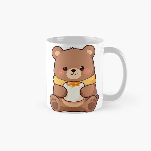 Item preview, Cute Bear Cub Hugging Giant Toasted Marshmallow designed and sold by pumsquare.
