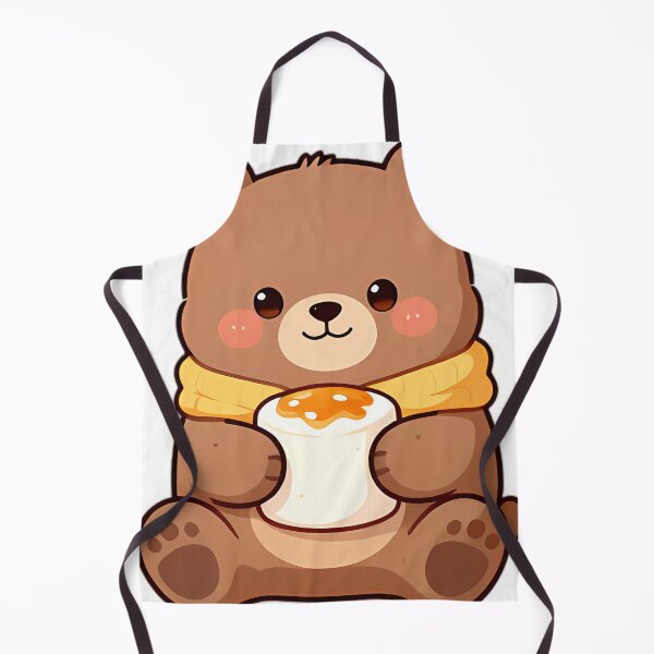 Item preview, Cute Bear Cub Hugging Giant Toasted Marshmallow designed and sold by pumsquare.