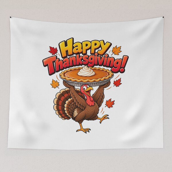 Item preview, Happy Thanksgiving Turkey and Pumpkin Pie designed and sold by PRINTIONAL.