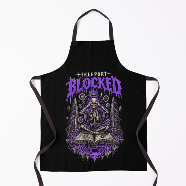 Item preview, Teleport Blocked Funny Skeleton Wizard King Spellbook Fail Fantasy Tabletop RPG Meme designed and sold by Yellowriversss.