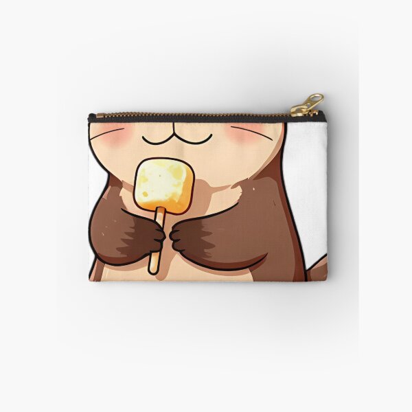 Item preview, Cute Otter Floating with Roasted Marshmallow designed and sold by pumsquare.