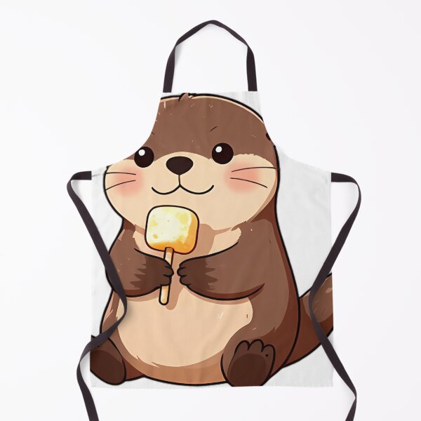 Item preview, Cute Otter Floating with Roasted Marshmallow designed and sold by pumsquare.