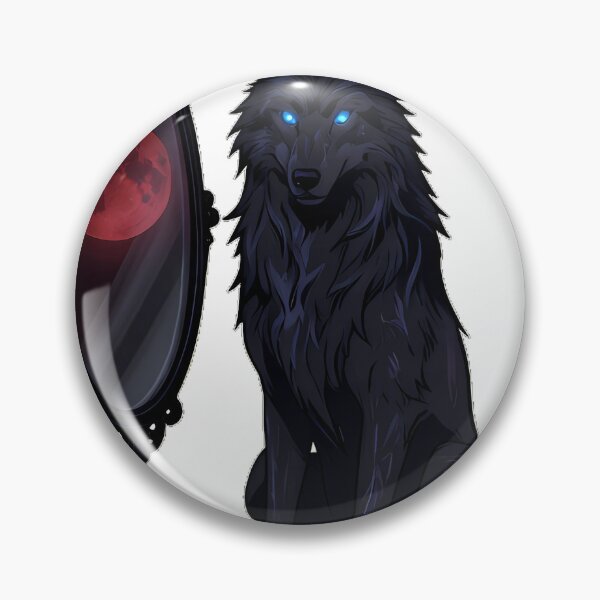 Item preview, Gothic Shadow Wolf Antique Standing Mirror designed and sold by IllumeInk.