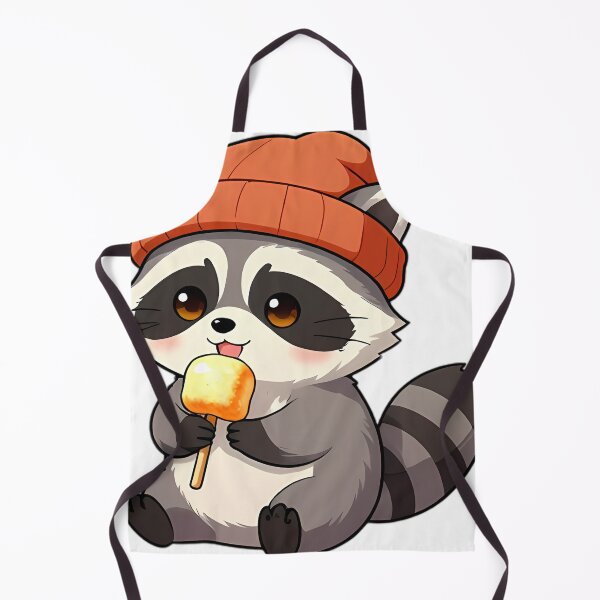 Item preview, Cute Raccoon with Toasted Marshmallow Stick designed and sold by pumsquare.