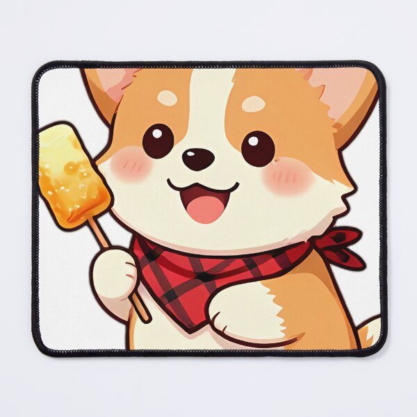 Item preview, Cute Corgi Puppy with Campfire Marshmallow designed and sold by pumsquare.