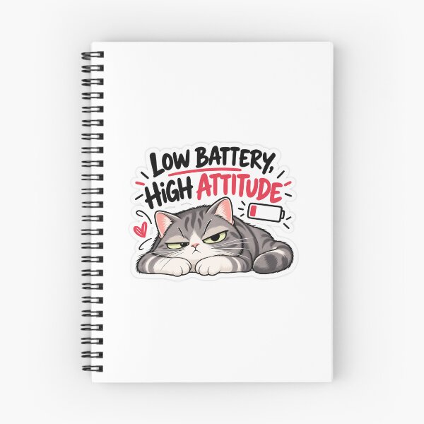 Item preview, LOW BATTERY, HIGH ATTITUDE designed and sold by TMRS-Stickers.