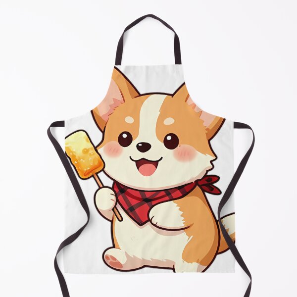 Item preview, Cute Corgi Puppy with Campfire Marshmallow designed and sold by pumsquare.